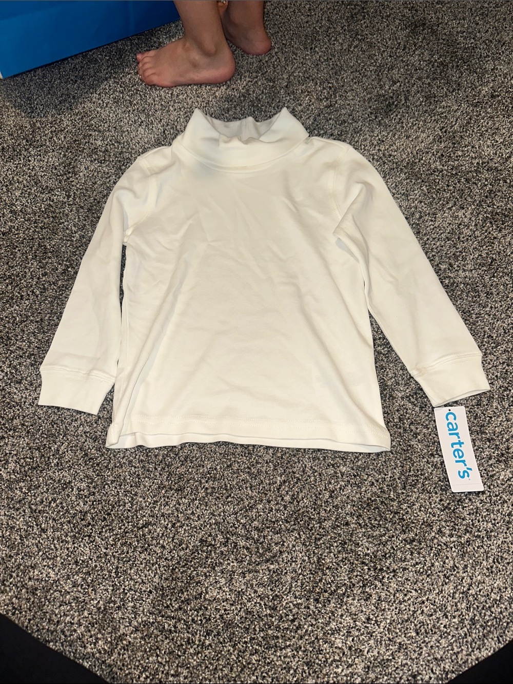 Carter's Cream Long-Sleeve Turtleneck Top